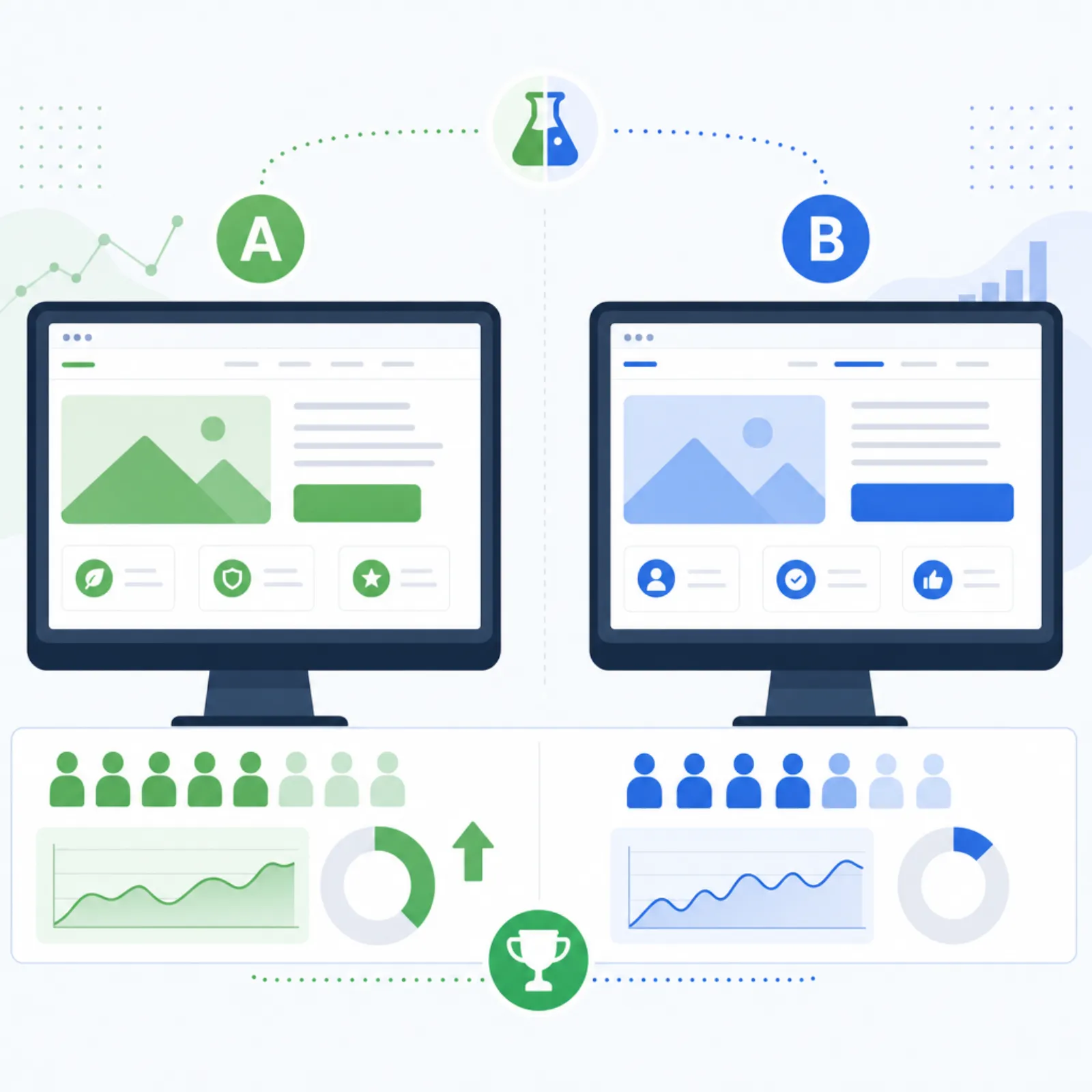 Conversion rate optimization services - A/B testing and funnel analysis